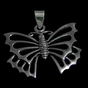 Big Silver Butterfly necklace NZ