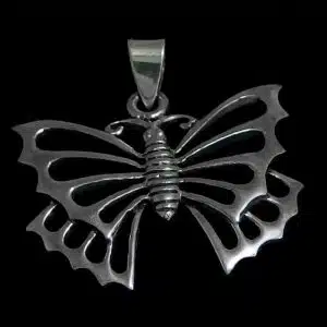 Big Silver Butterfly necklace NZ