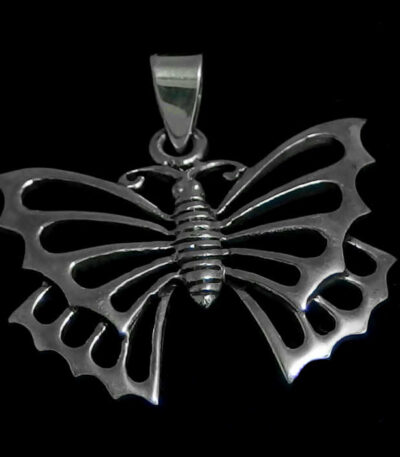 Big Silver Butterfly necklace NZ