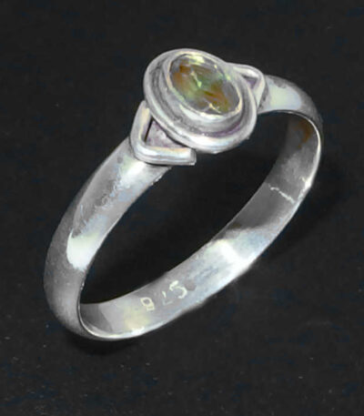 Simple Real peridot Ring