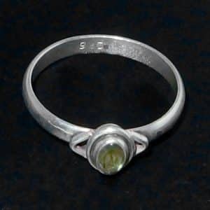 Simple Real peridot Ring