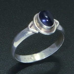 Simple Real Amethyst Ring