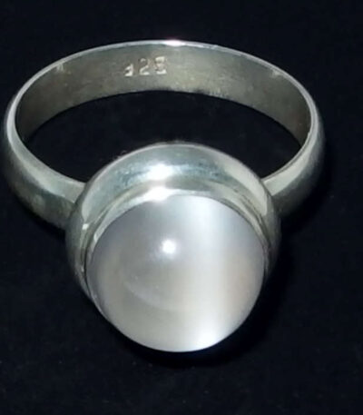 Round big moonstone ring
