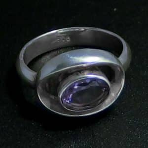 Real Amethyst Silver Rings