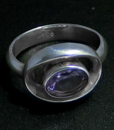 Real Amethyst Silver Rings