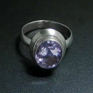 amethyst semi precious ring