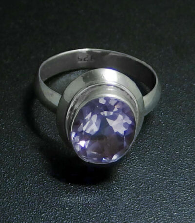 amethyst semi precious ring