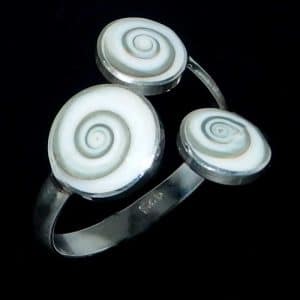Sterling silver Shiva Eye ring