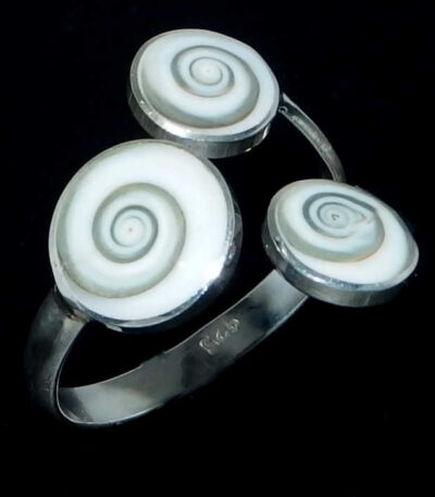 Sterling silver Shiva Eye ring