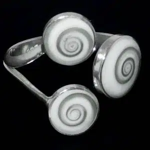 Sterling silver Shiva Eye ring