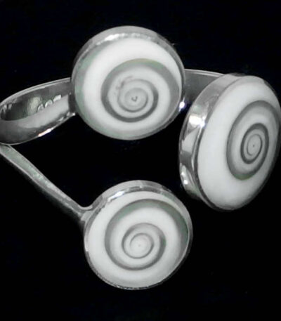 Sterling silver Shiva Eye ring