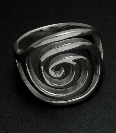 Sterling silver Spiral kiwiana Ring