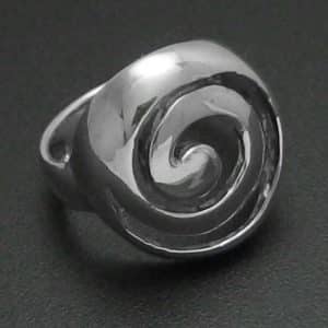 Sterling silver Spiral kiwiana Ring NZ