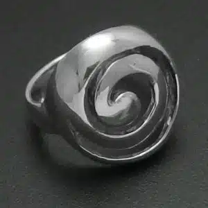 Sterling silver Spiral kiwiana Ring NZ