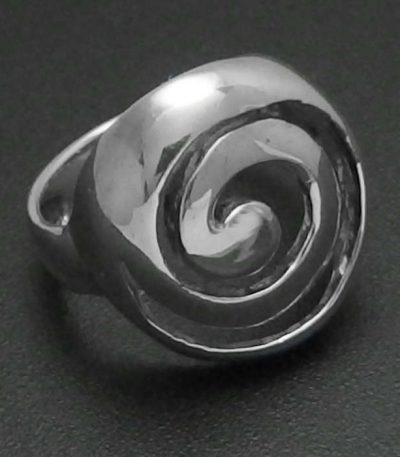 Sterling silver Spiral kiwiana Ring NZ