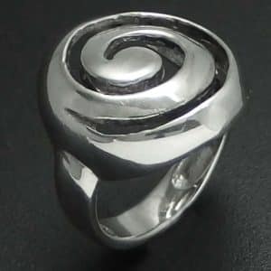 Sterling silver Spiral kiwiana Ring NZ
