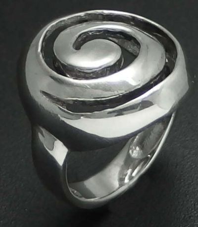 Sterling silver Spiral kiwiana Ring NZ