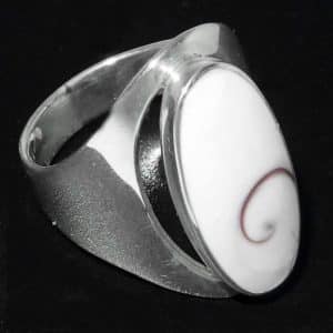 Long finger Shiva Silver Ring