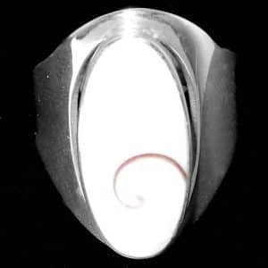 Long finger Shiva Silver Ring