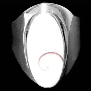 Long finger Shiva Silver Ring