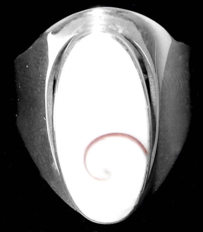 Long finger Shiva Silver Ring