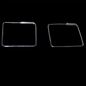 Sterling Silver square hoops