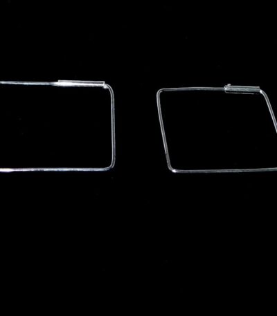 Sterling Silver square hoops