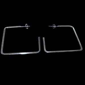 Sterling Silver big hoop earrings