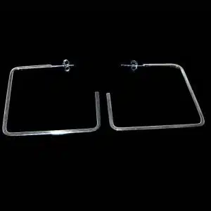 Sterling Silver big hoop earrings