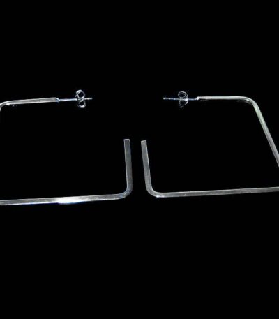 Sterling Silver big hoop earrings