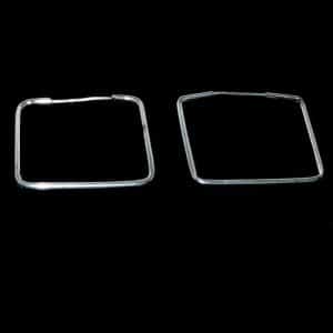 Sterling Silver square hoops
