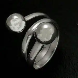 Silver Balls Chunky ring NZ