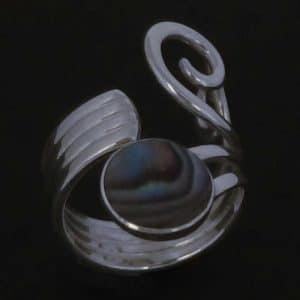 Spiral silver ring NZ