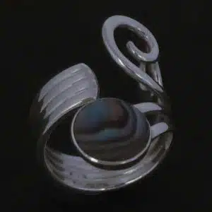 Spiral silver ring NZ