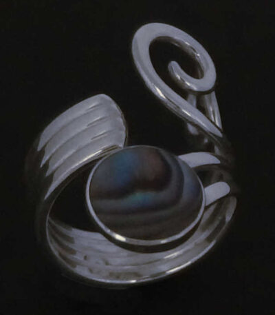 Spiral silver ring NZ