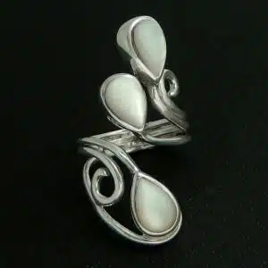 silver long finger ring NZ