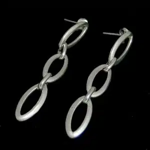 Sterling silver drop earrings