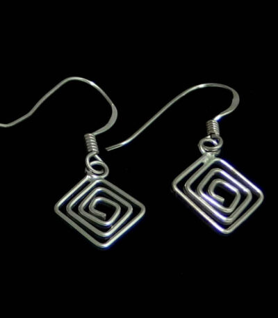 Silver Spiral earrings NZ