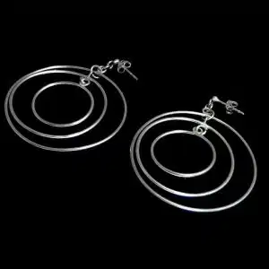Bold entwined Hoop earrings