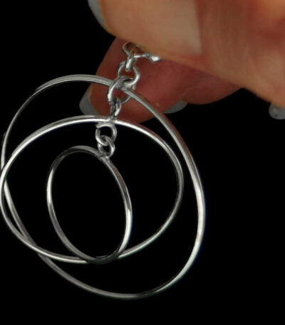 Bold entwined Hoop earrings