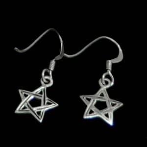 Small star dangle earrings
