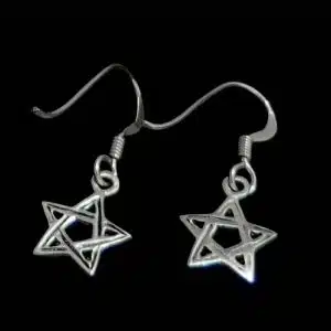 Small star dangle earrings
