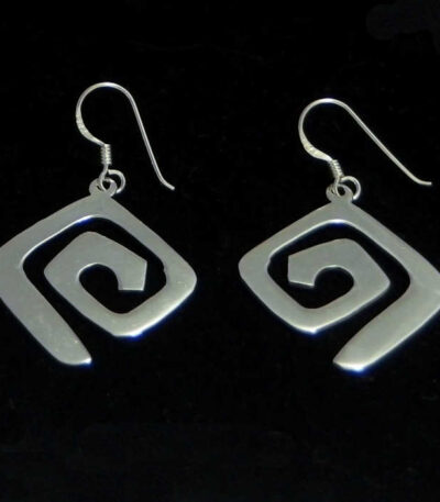 Sterling silver spiral earrings NZ