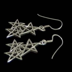 sterling silver star dangle earrings NZ