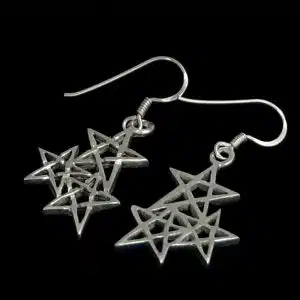 sterling silver star dangle earrings NZ