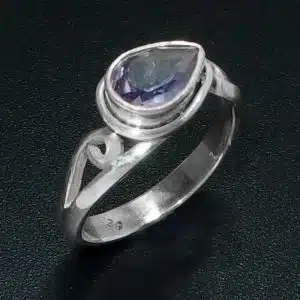 amethyst semi precious ring