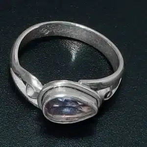 amethyst semi precious ring