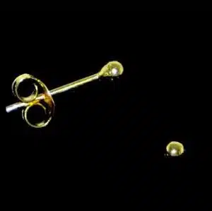 Gold plate nose stud