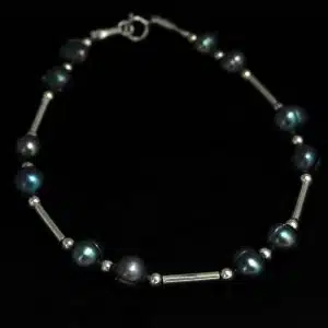 Sterling Silver Pearls Bracelet