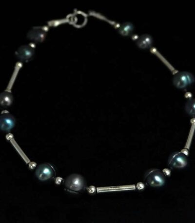 Sterling Silver Pearls Bracelet